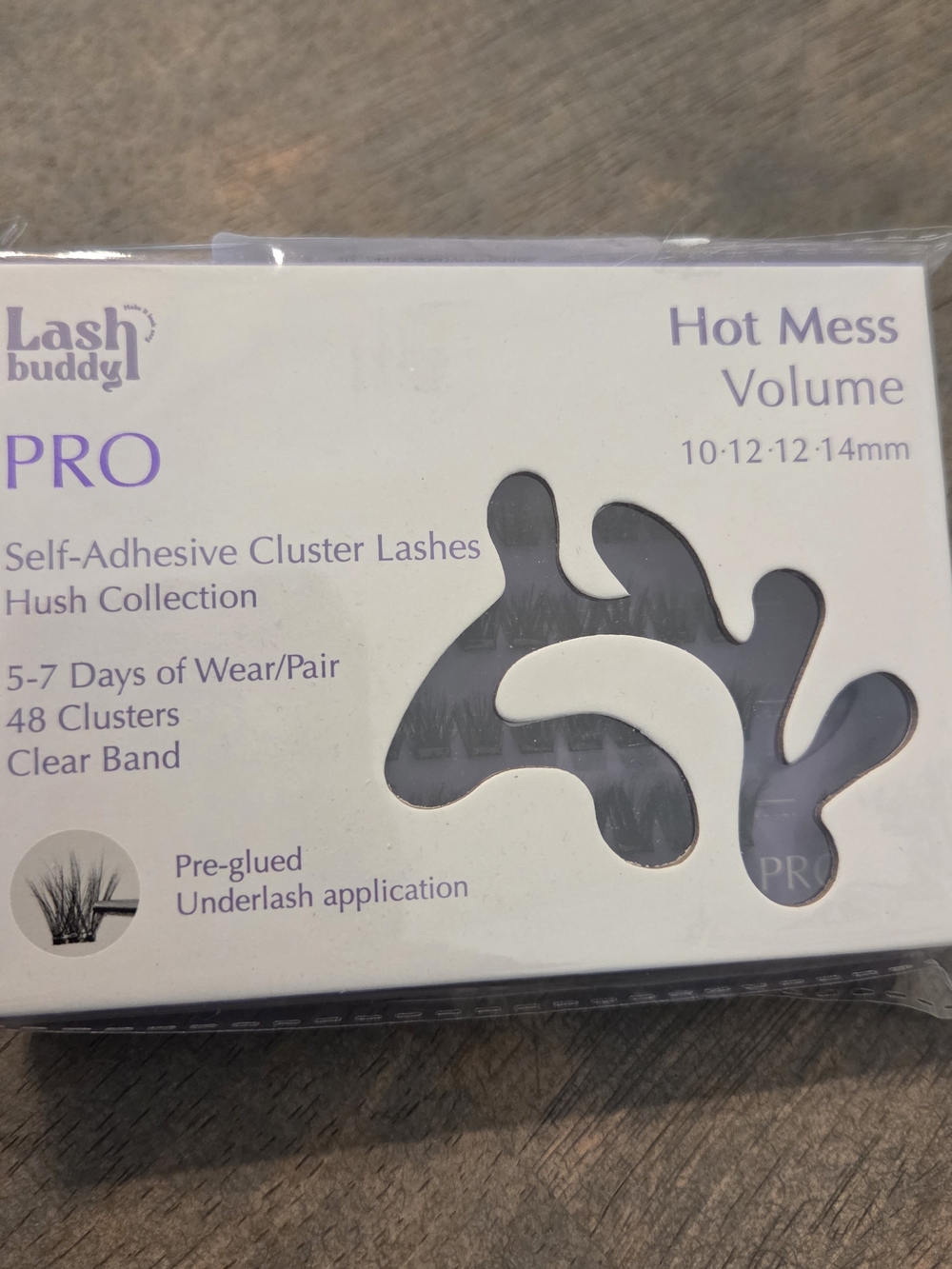 Lash Buddy PRO Hot Mess Volume Self-Adhesive Cluster Lashes - New In Package